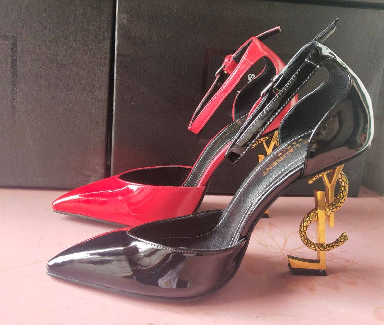 Z2XSL158 Popular leather high heels（patent leather）