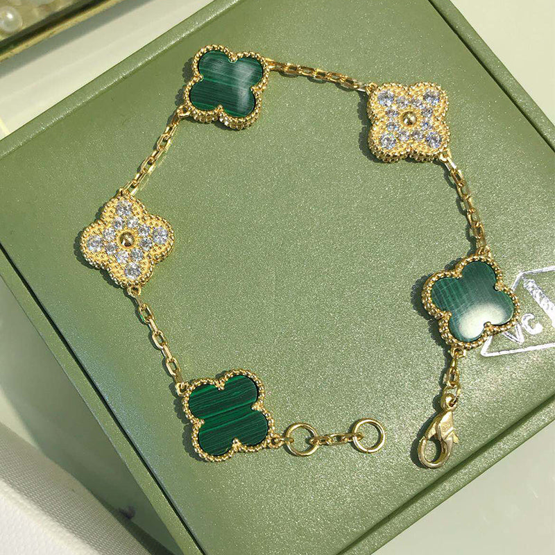X5X53VA179K  Popular bracelets 5 flowers normal size1.5cm flower
