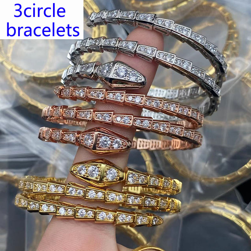 X1X93I58K  Popular 3circle rings earrings Bracelets Necklaces