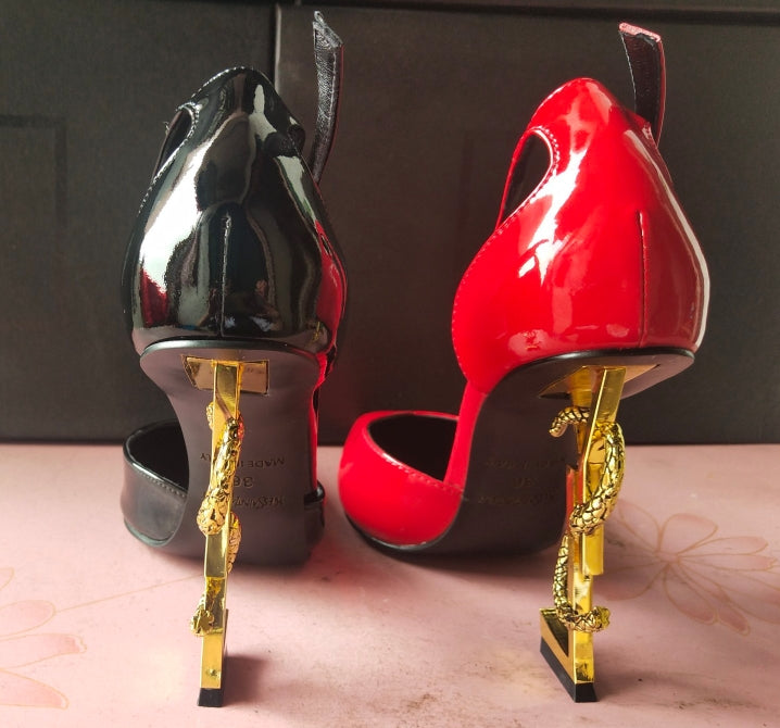 Z2XSL158 Popular leather high heels（patent leather）