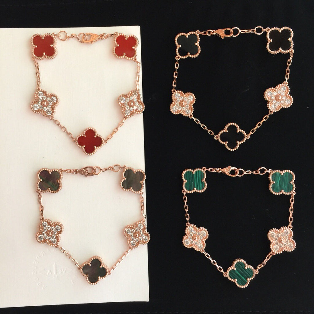 X5X53VA179K  Popular bracelets 5 flowers normal size1.5cm flower