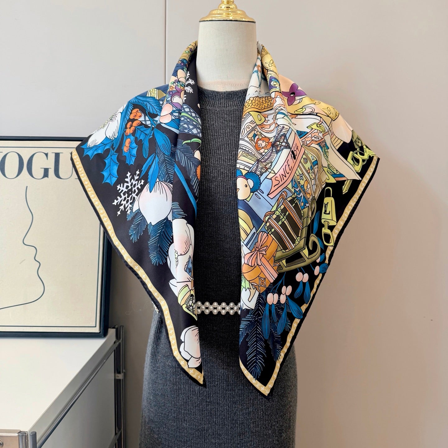 W1N36E6 Popular Silk Scarve