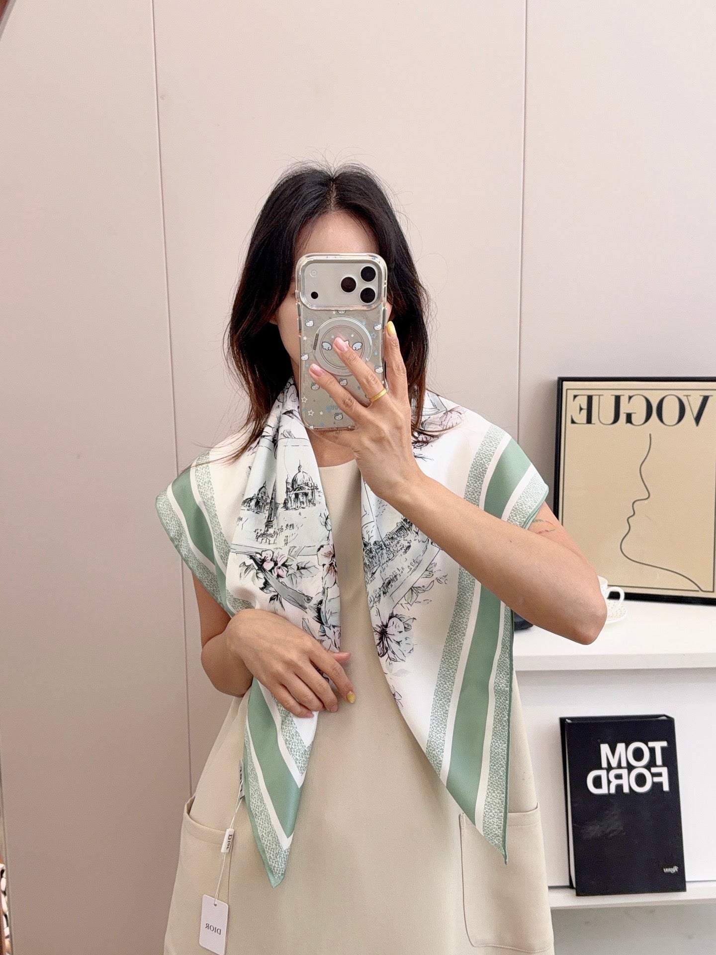 W1N36D21 Popular Silk Scarve