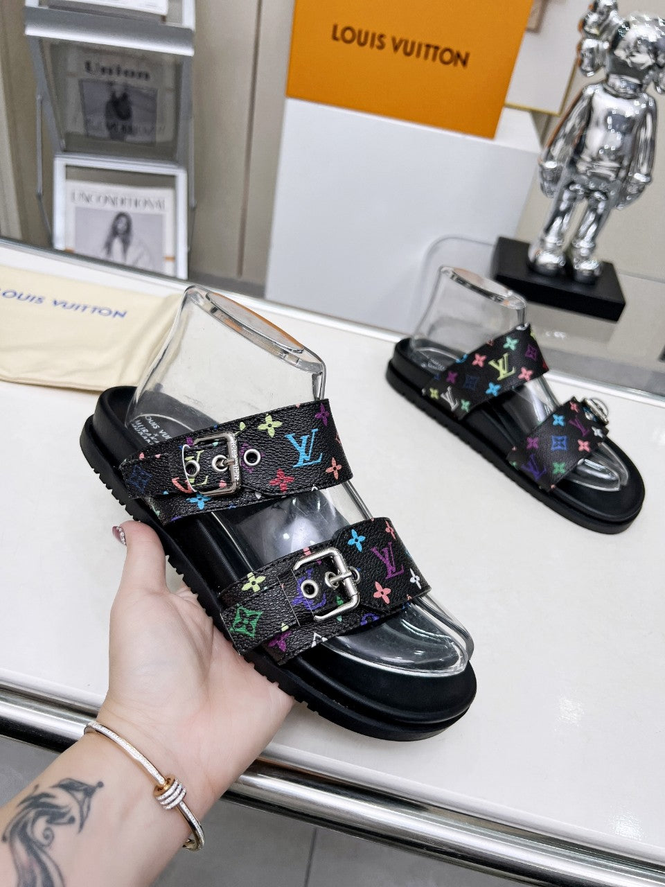 Z2X66B53 Popular high-quality leather slippers