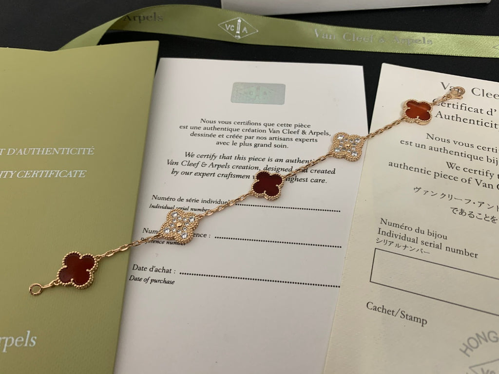 X5X53VA179K  Popular bracelets 5 flowers normal size1.5cm flower