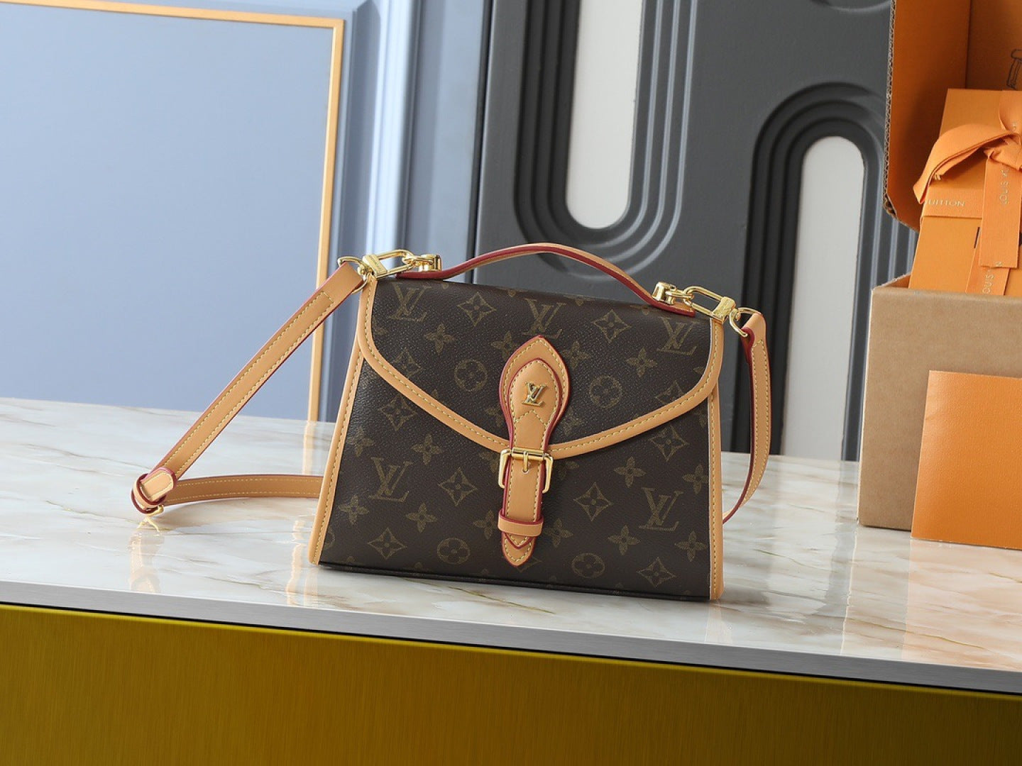 B1P36E76 Popular leather bag