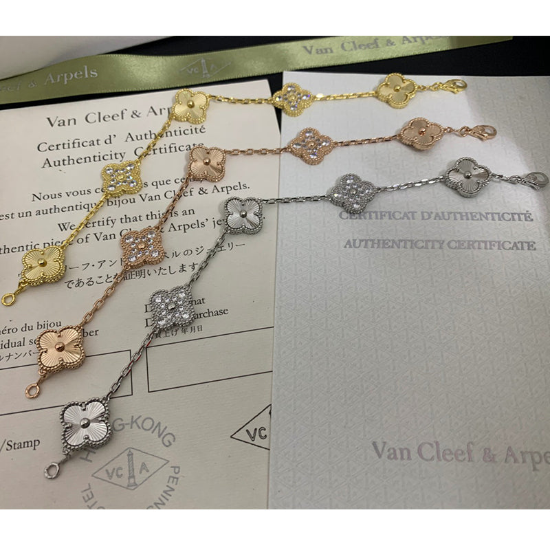 X5X63VA201K  Popular bracelets 5 flowers normal size1.5cm flower