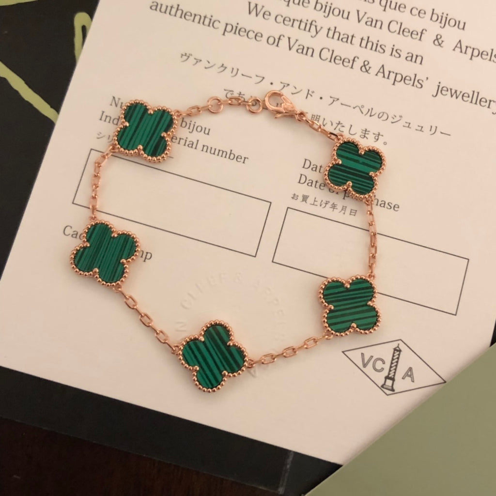 X5X53VA180K  Popular bracelets 5 flowers normal size1.5cm flower
