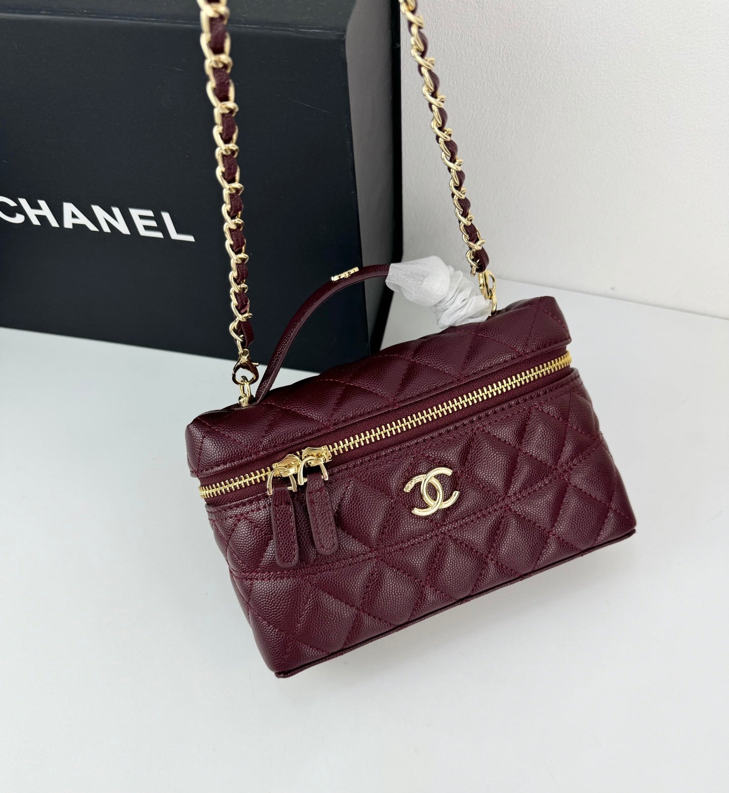 B1Q55C3 Popular   leather caviar bag