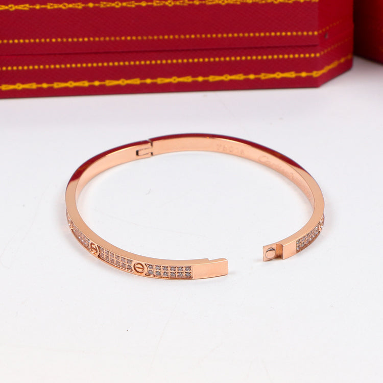 X3B11K2K  Popular 2-row diamond bracelet