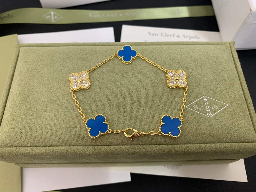 X5X53VA179K  Popular bracelets 5 flowers normal size1.5cm flower