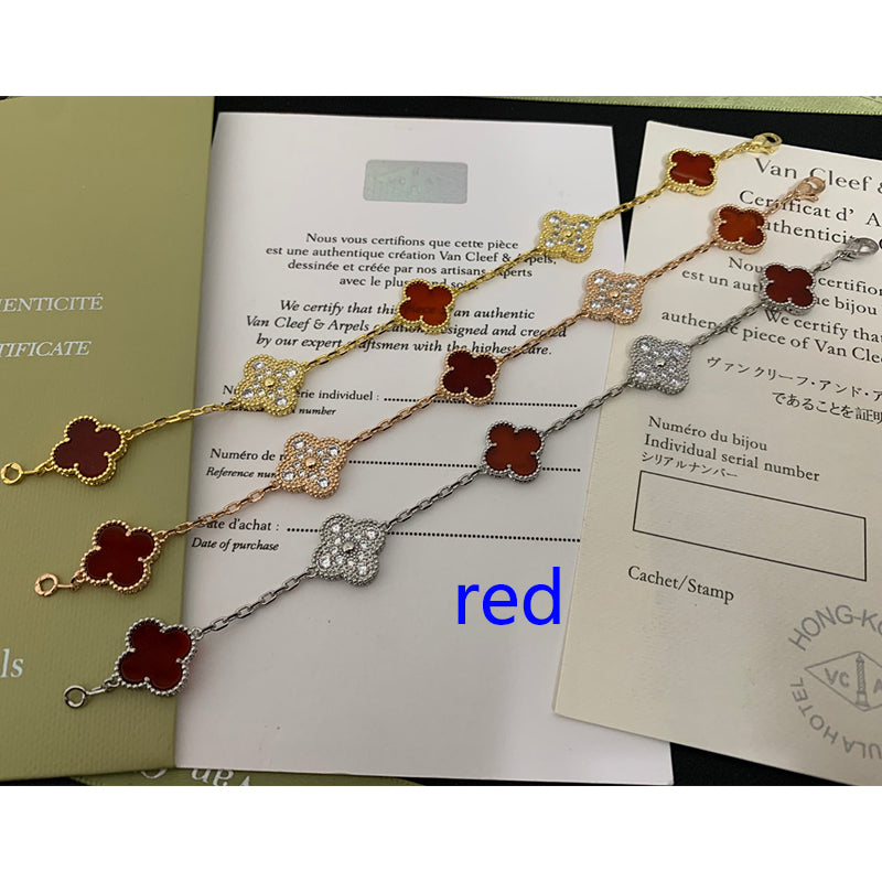 X5X53VA179K  Popular bracelets 5 flowers normal size1.5cm flower