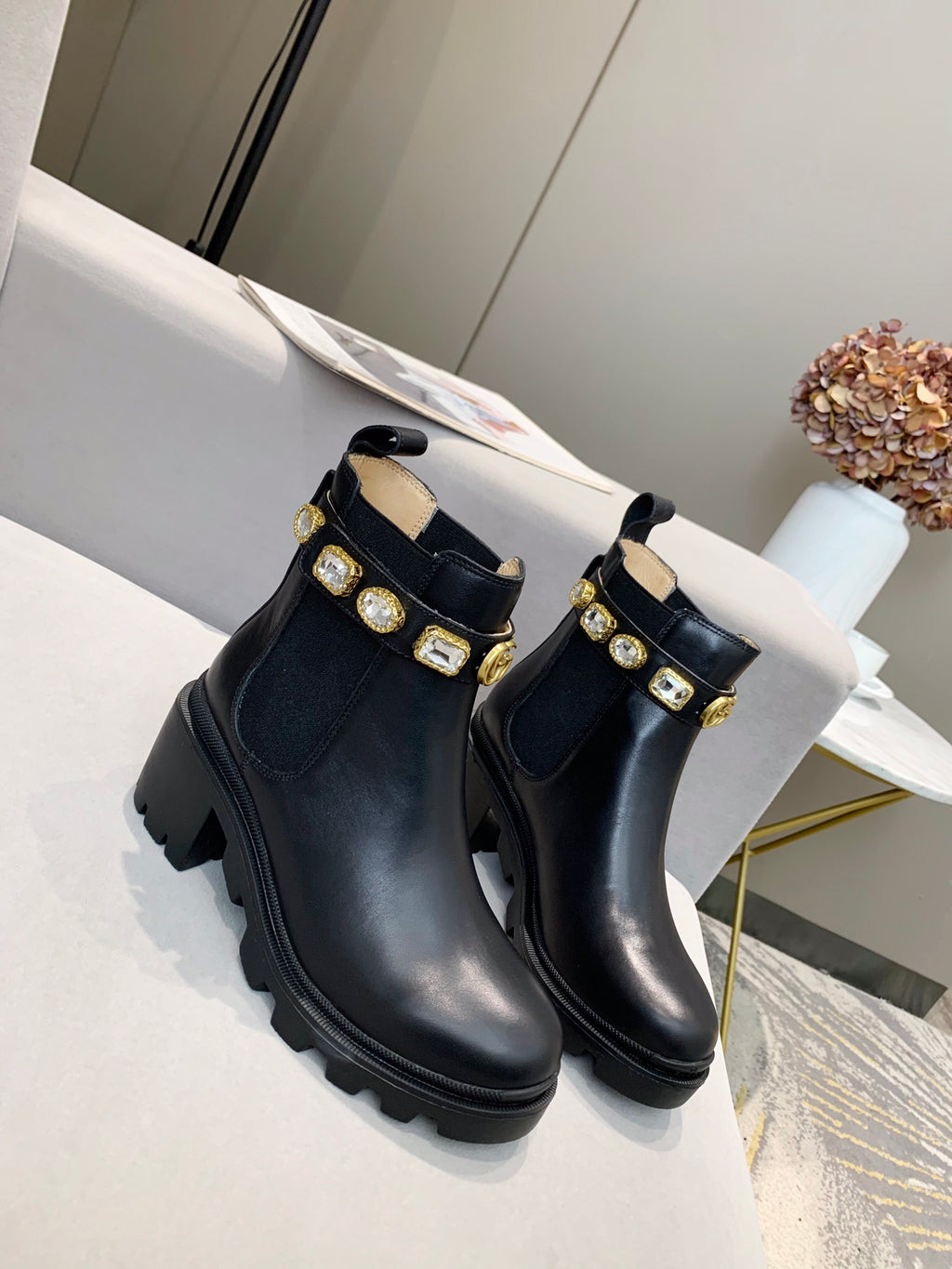 Z2XB195 Popular leather boot (top layer leather lining)