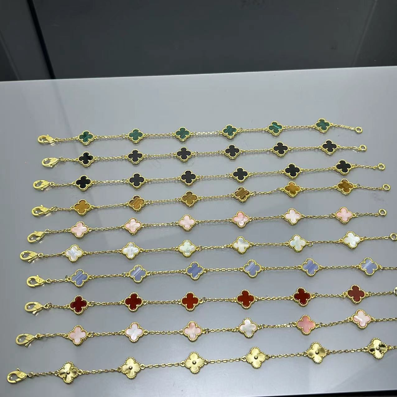 X5X94VA183K  Popular bracelets 6 flowers mini size 0.9cm flower