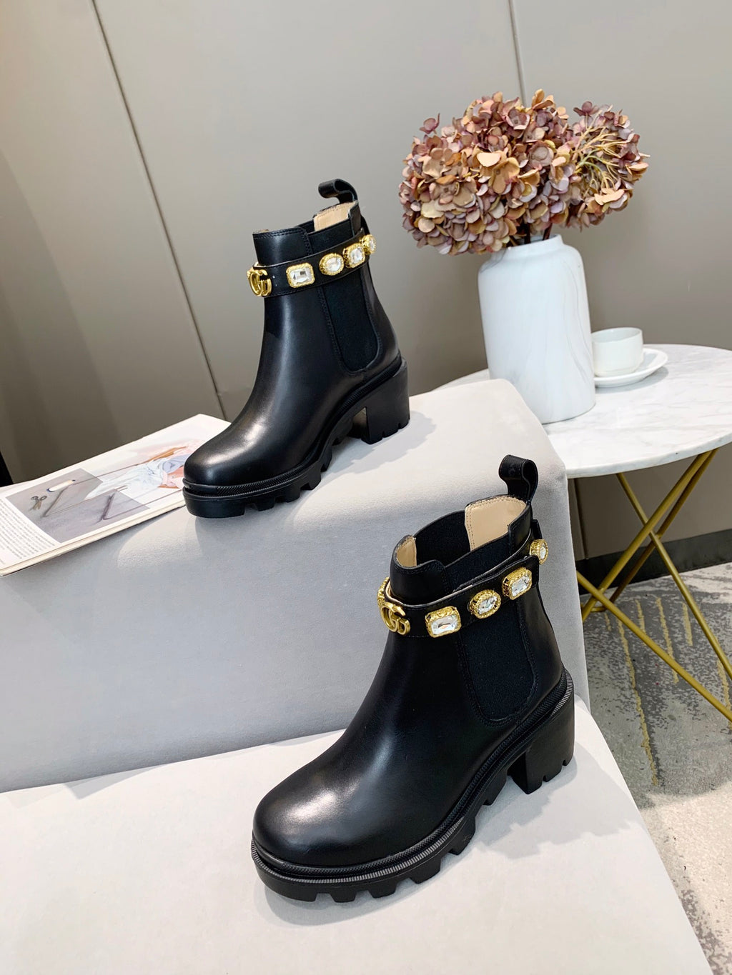 Z2XB195 Popular leather boot (top layer leather lining)