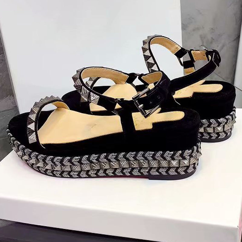 Z2ZA59 Popular leather High heels 6cm