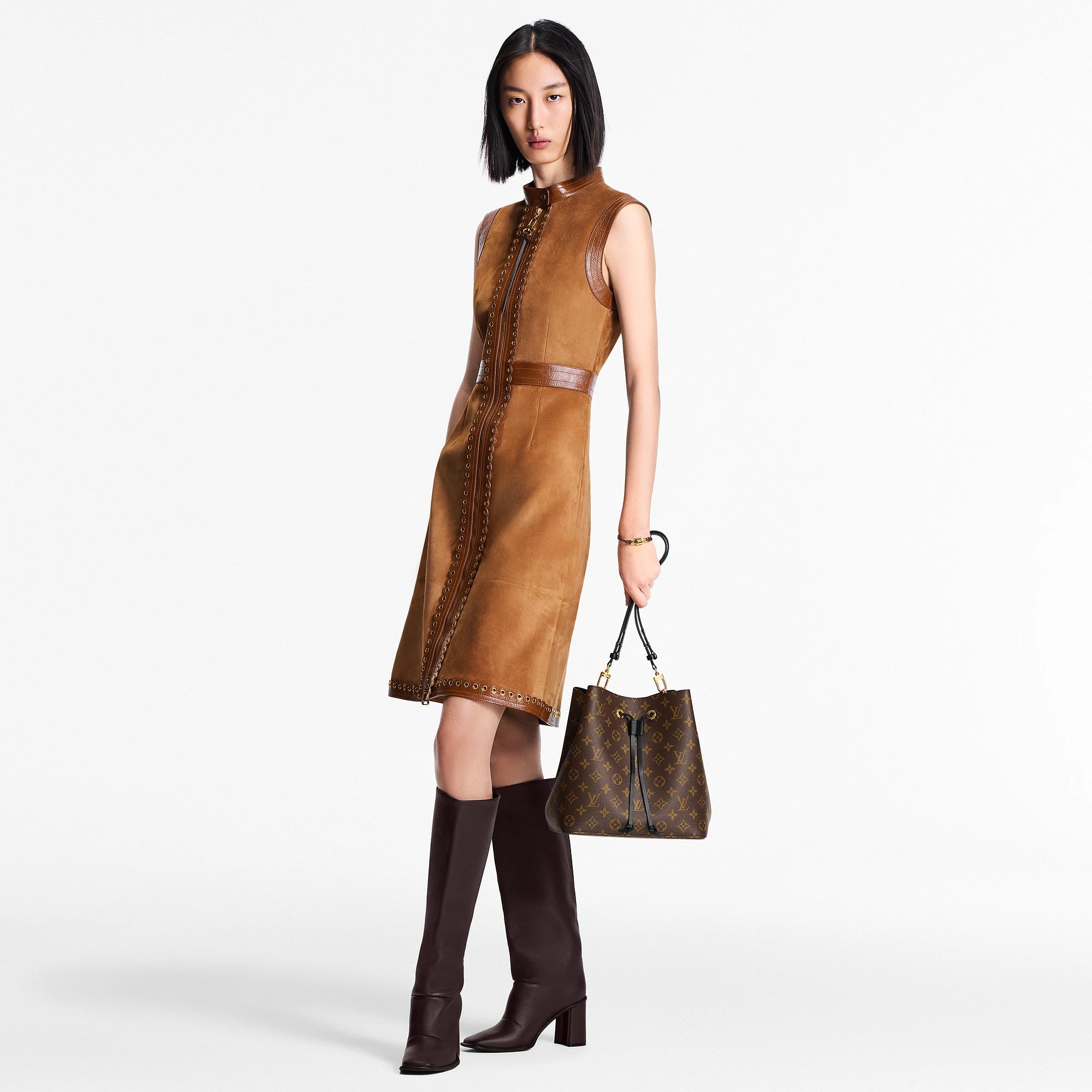 B1R76E25 Trendy classic high-quality coated canvas bags