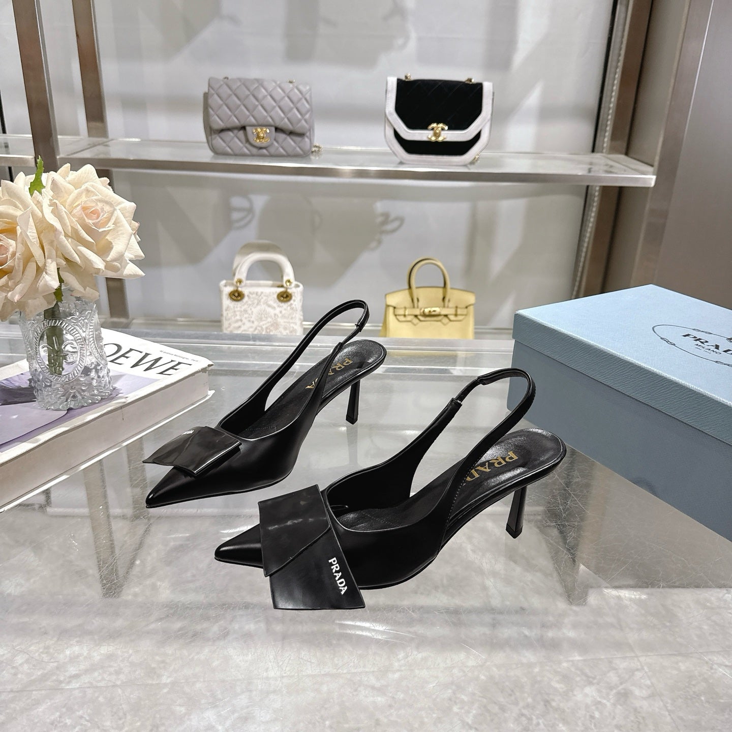 Z2Q55P41 Popular  leather High heels