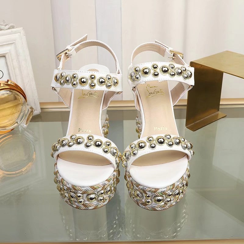 Z2ZA48 Popular leather High heels 12cm heel