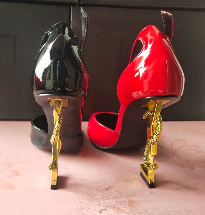 Z2XSL158 Popular leather high heels（patent leather）