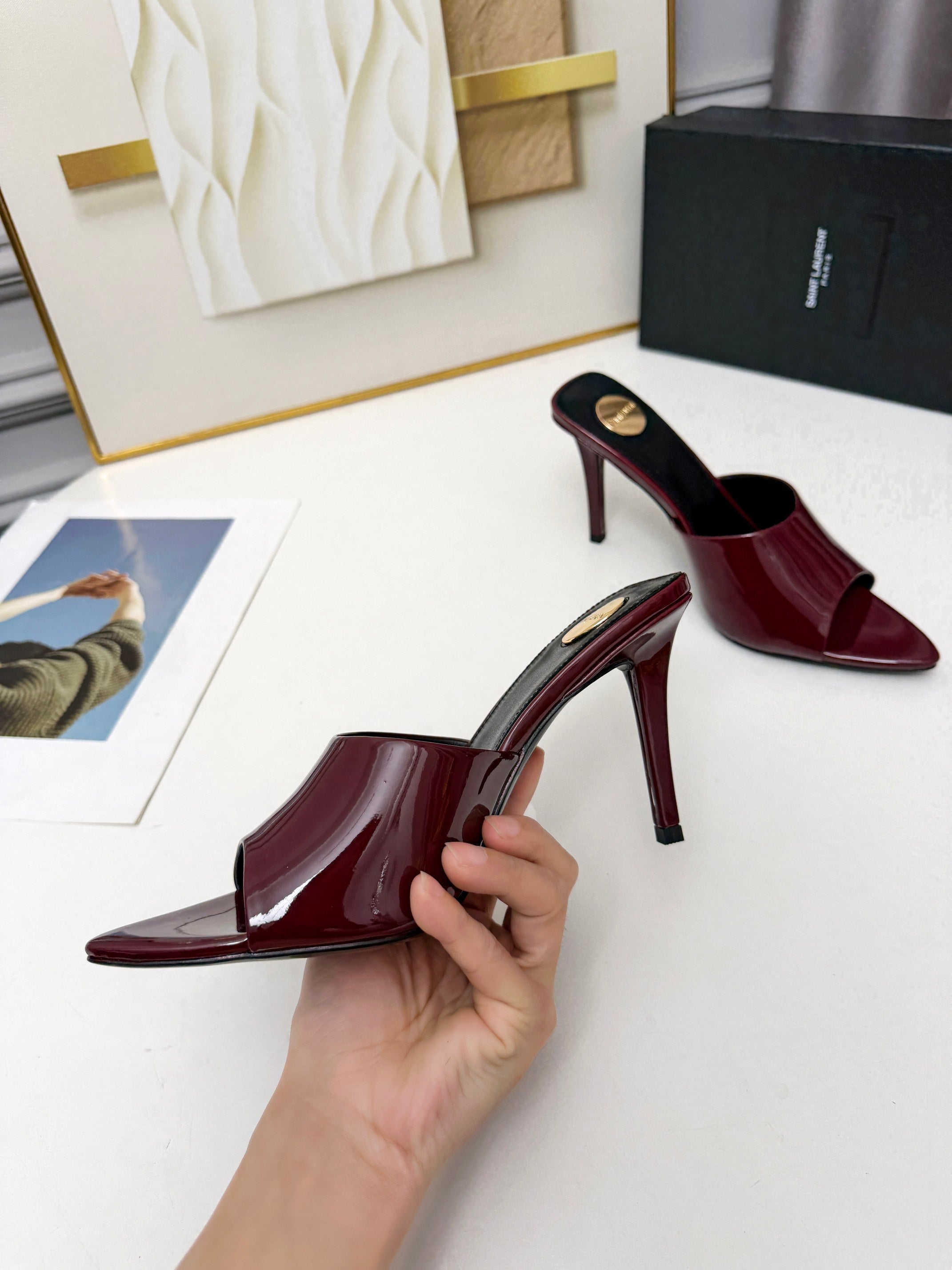 Z2P36SL6 Popular high-quality leather Shoes(heel-height 9cm)