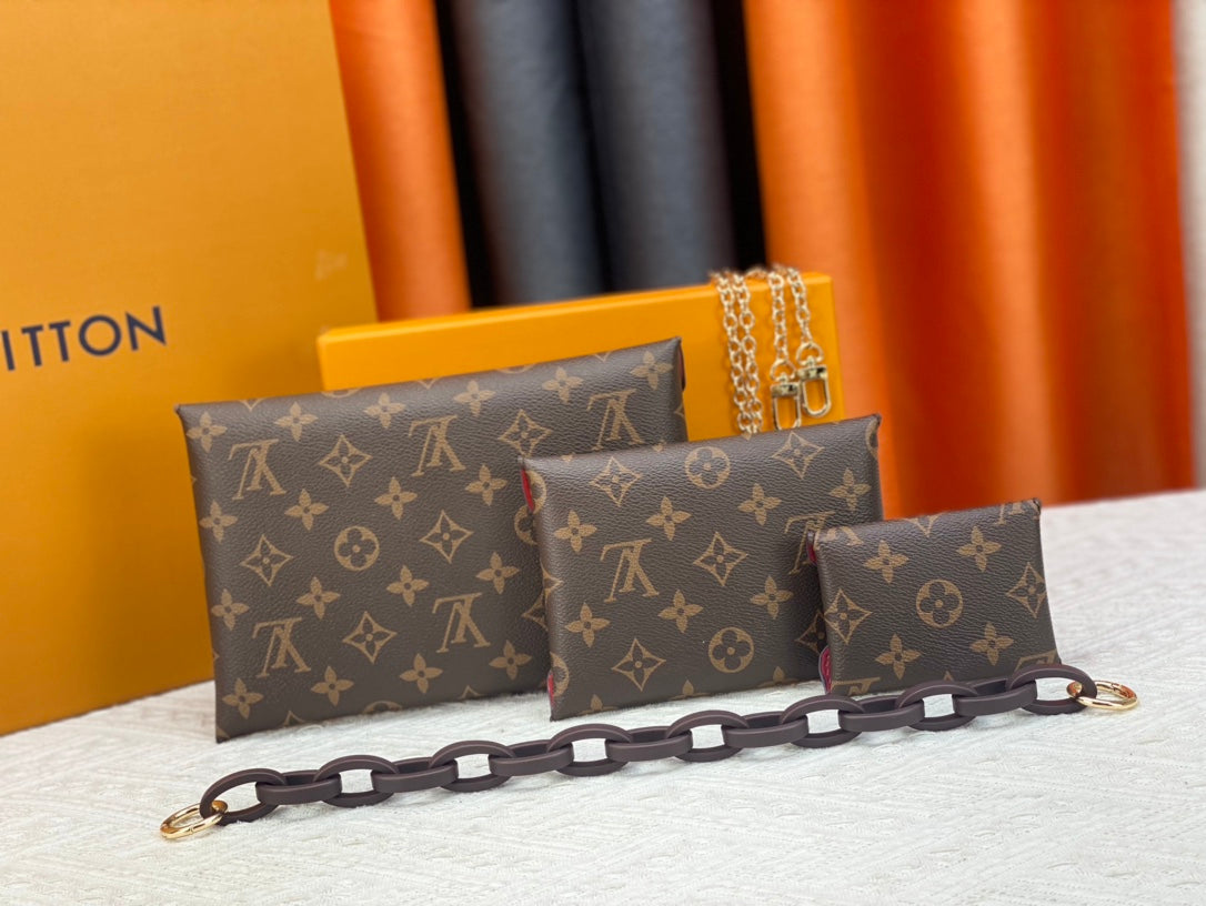 B1P46E26 Popular leather bag（three-piece）