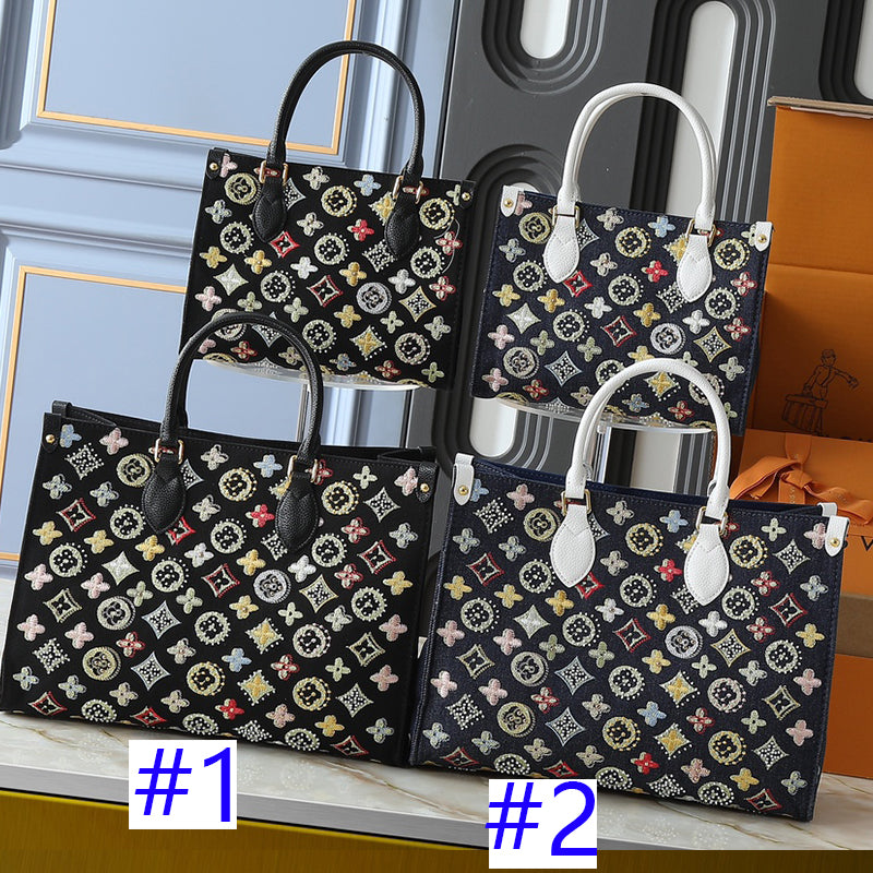 B1R15E22 Popular  genuine leather embroidered bag
