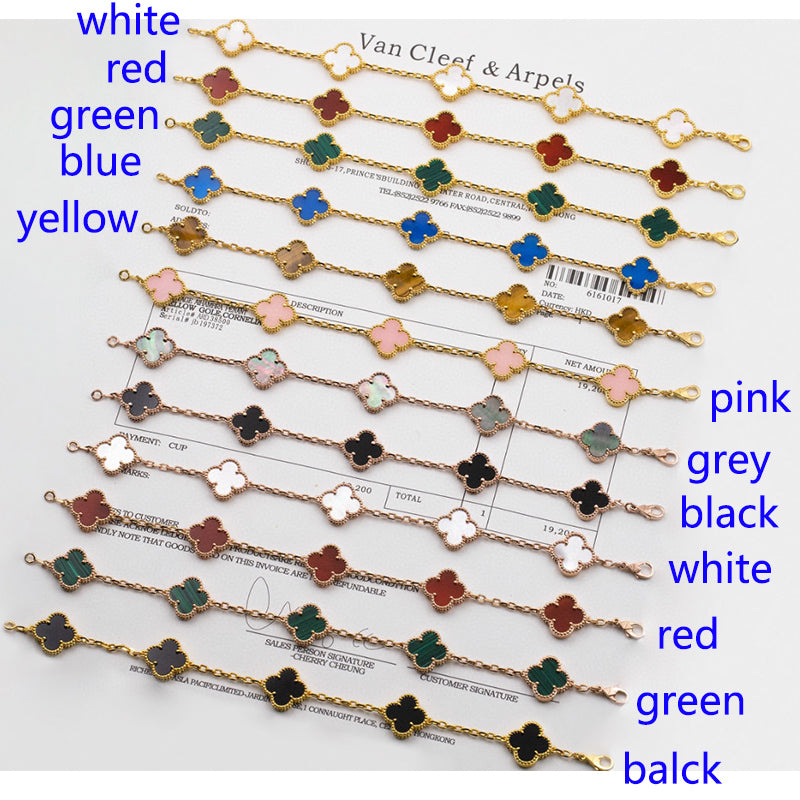 X5X53VA180K  Popular bracelets 5 flowers normal size1.5cm flower