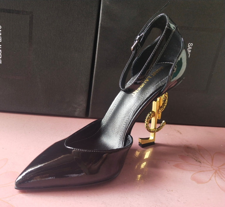 Z2XSL158 Popular leather high heels（patent leather）