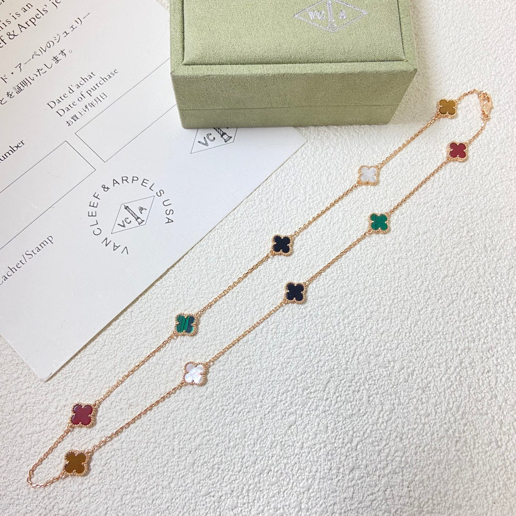 X5Q85VA255X Popular mini 10 flower Necklaces