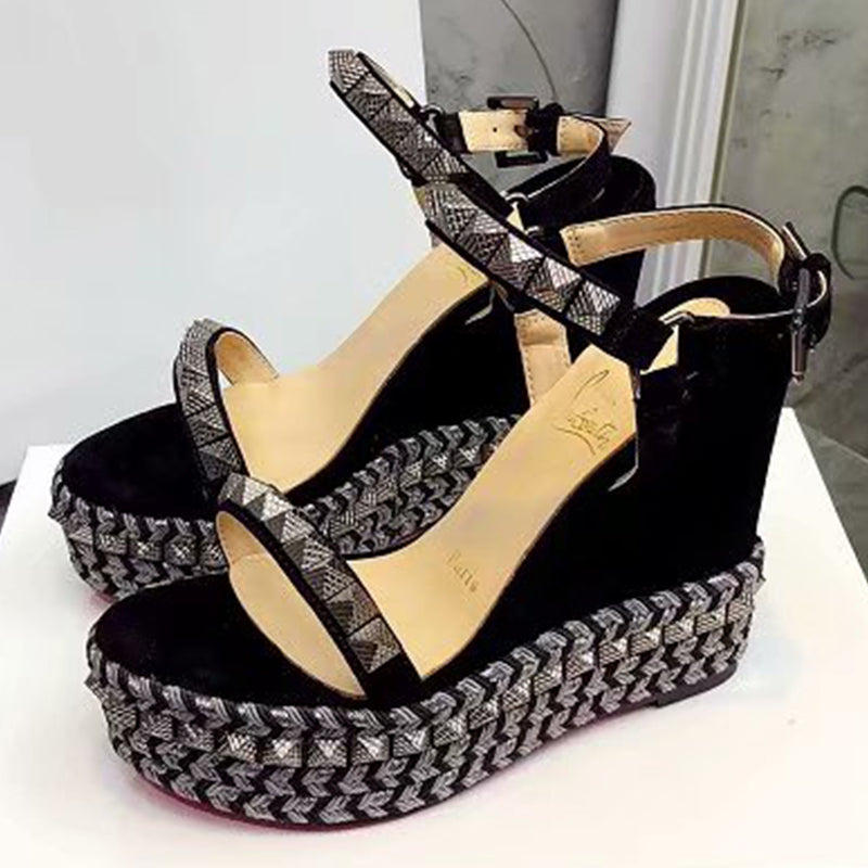 Z2ZA58 Popular leather High heels 12cm heel