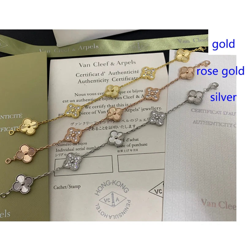 X5X53VA179K  Popular bracelets 5 flowers normal size1.5cm flower