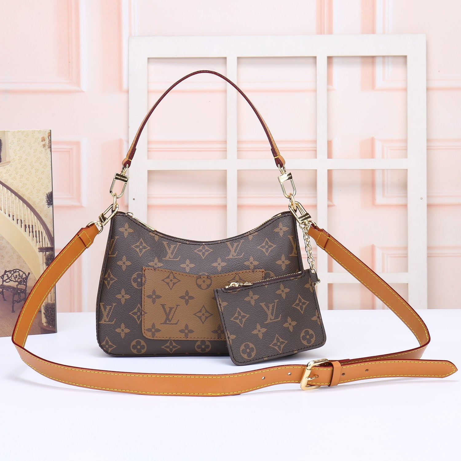 B1X43E52 Popular  leather bag 