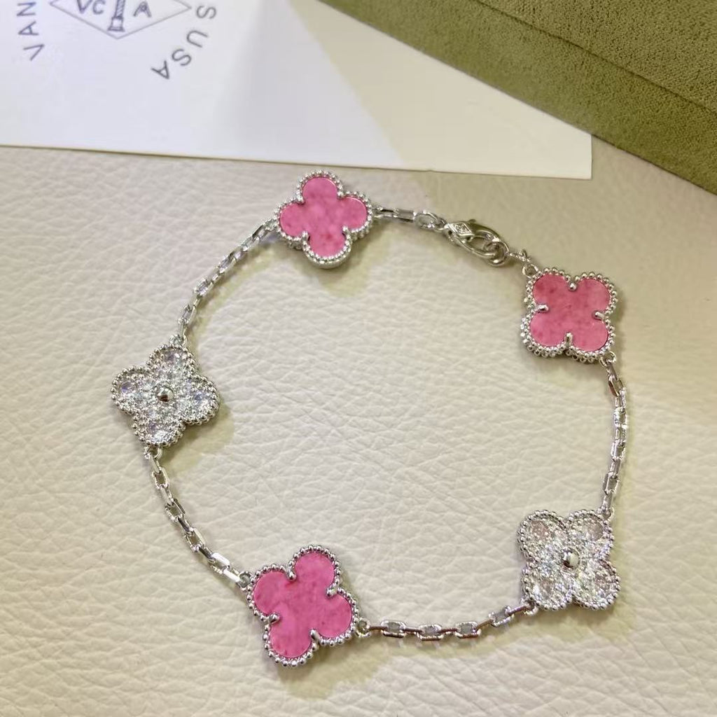 X5X53VA179K  Popular bracelets 5 flowers normal size1.5cm flower