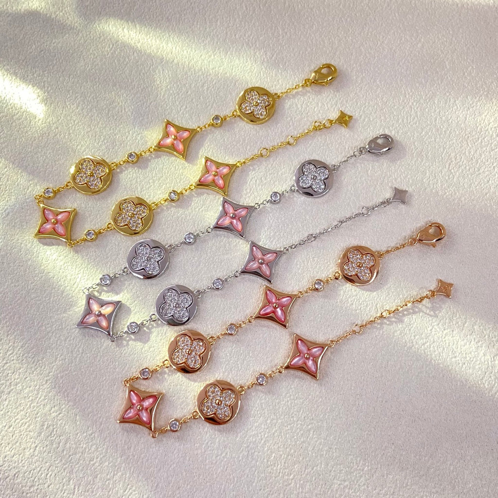 X5N86E1K Popular  Earrings, Bracelets(6 flower bracelets)