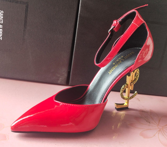 Z2XSL158 Popular leather high heels（patent leather）