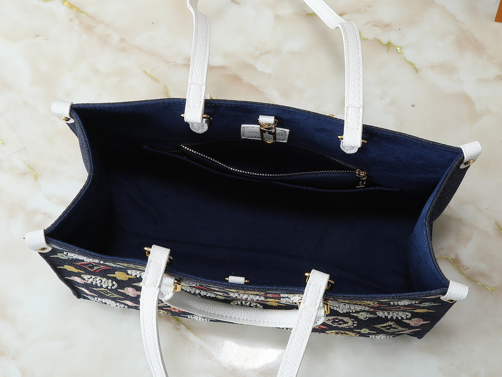 B1R15E22 Popular  genuine leather embroidered bag