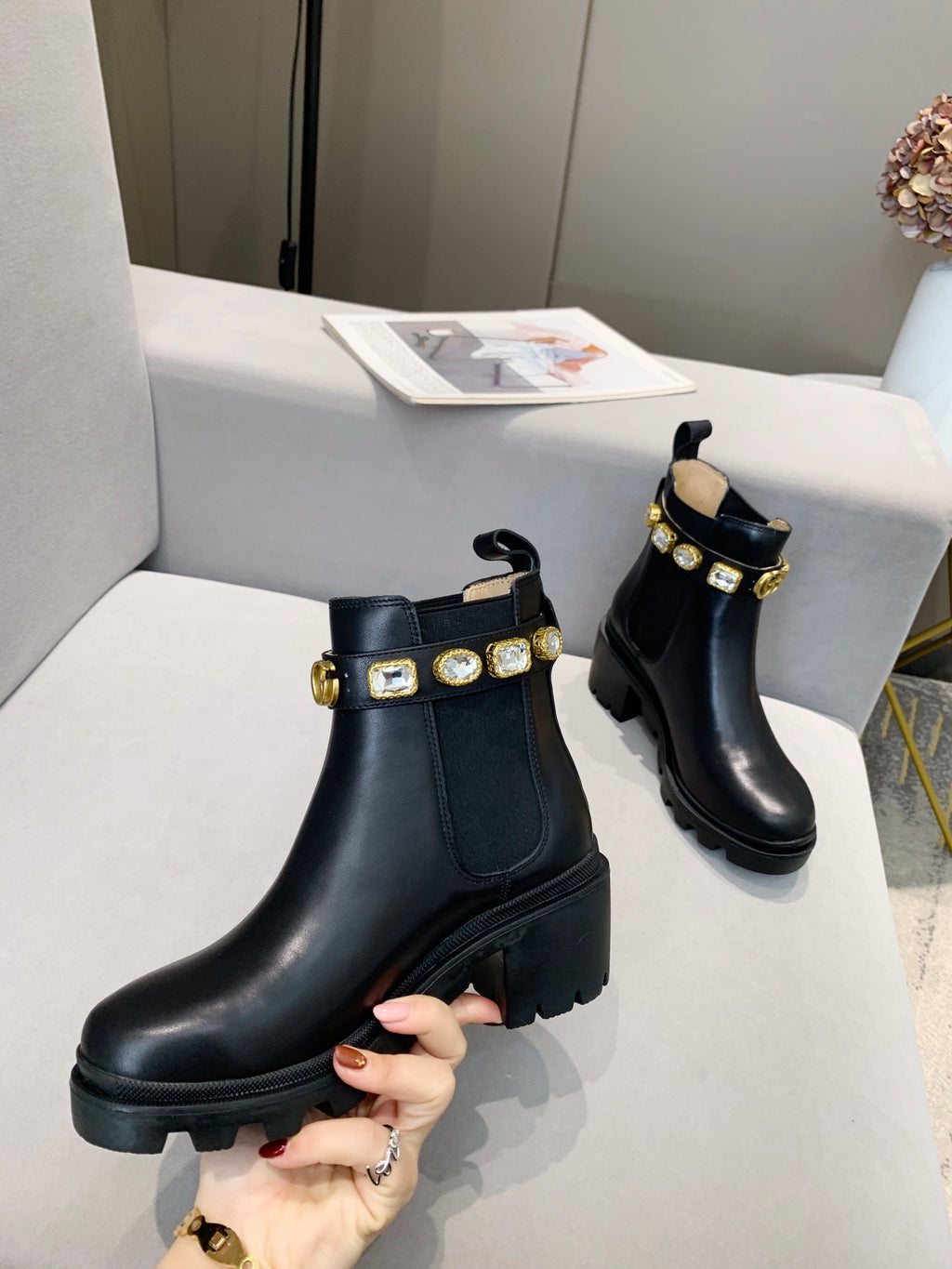 Z2XB195 Popular leather boot (top layer leather lining)