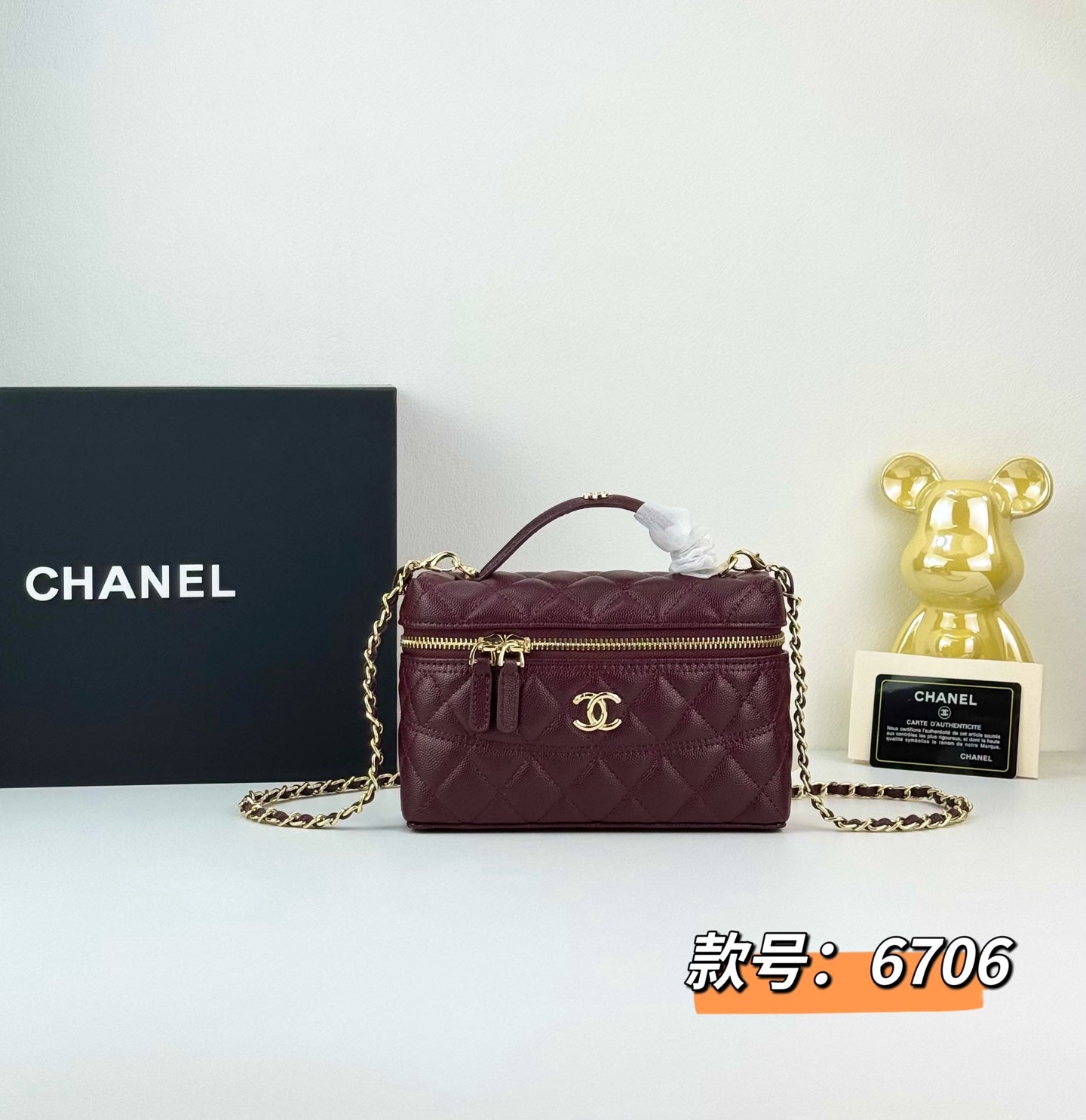 B1Q55C3 Popular   leather caviar bag
