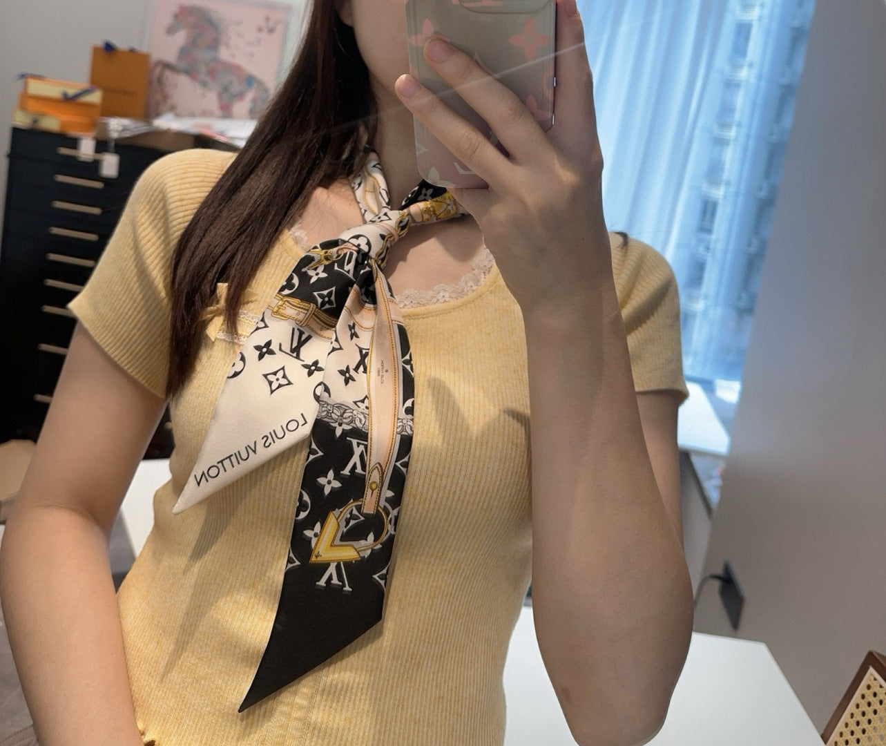 W1N46E12 Popular Silk Scarve