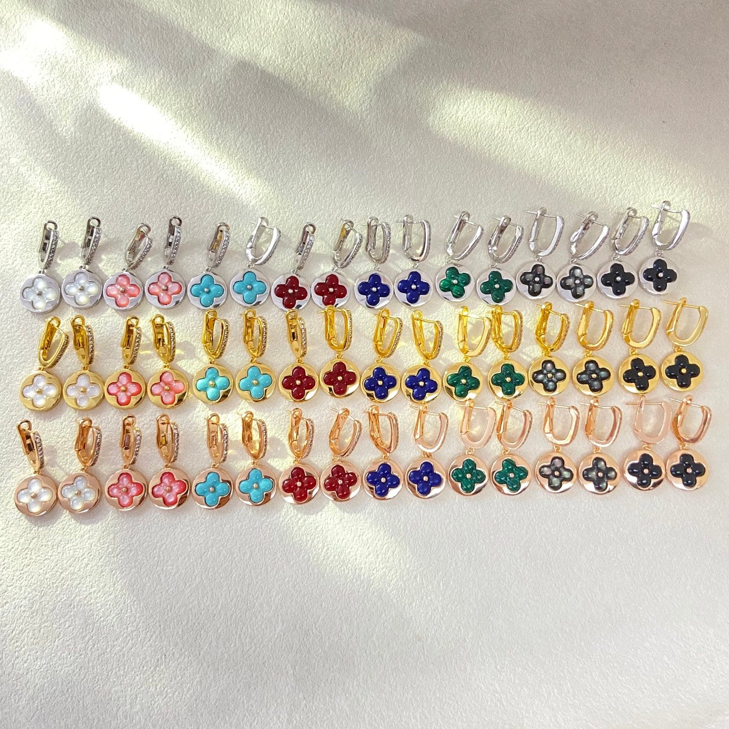 X5N86E1K Popular  Earrings, Bracelets(6 flower bracelets)