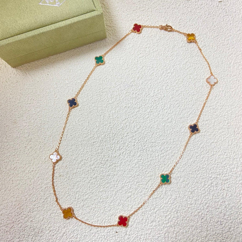 X5Q85VA255X Popular mini 10 flower Necklaces