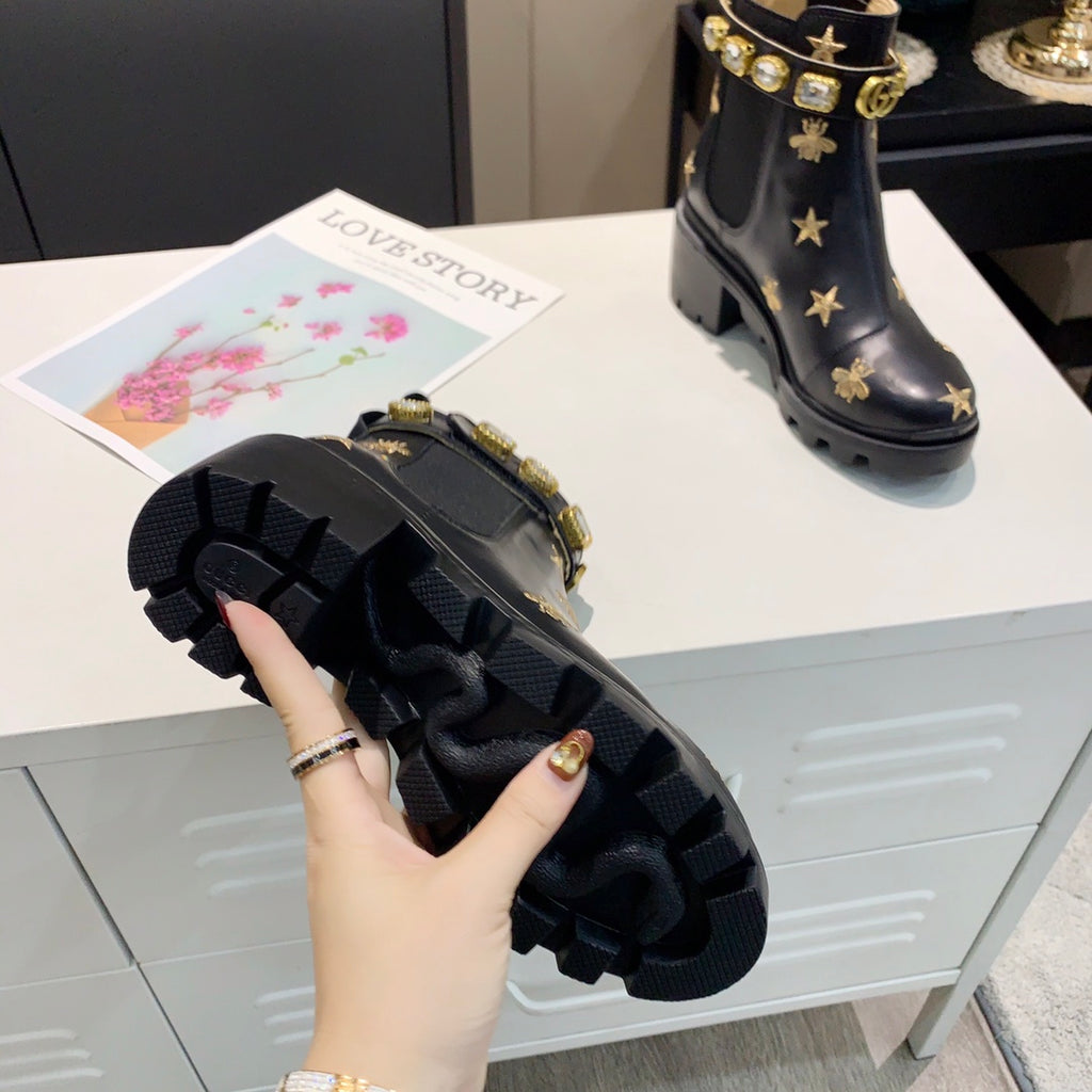 Z2XB199 Popular leather boot (top layer leather lining)