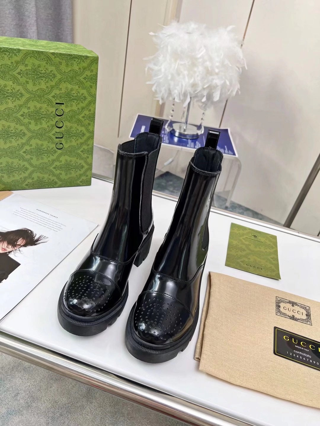 Z2XB198 Popular leather boot (top layer leather lining)