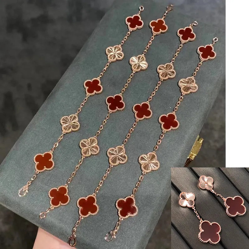 X5X63VA190K  Popular  6 flowers bracelets+2 flowers earrings