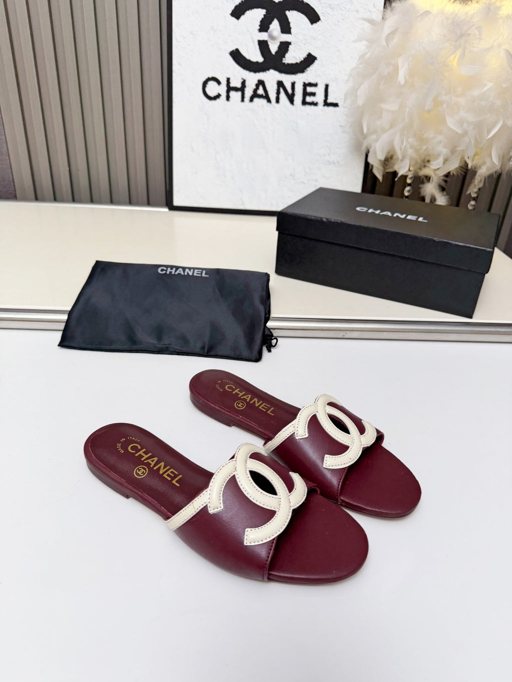 ZPX76C6  Popular high-quality leather slippers