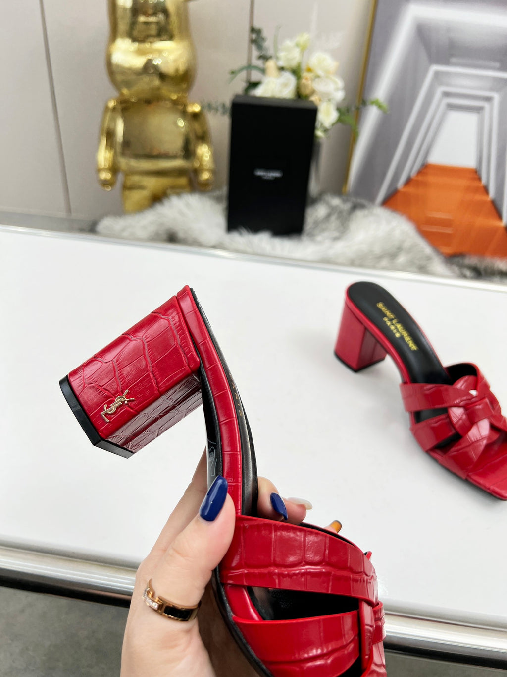 Z2Z85SL35  Popular leather High heels(Heel height 6.5CM)
