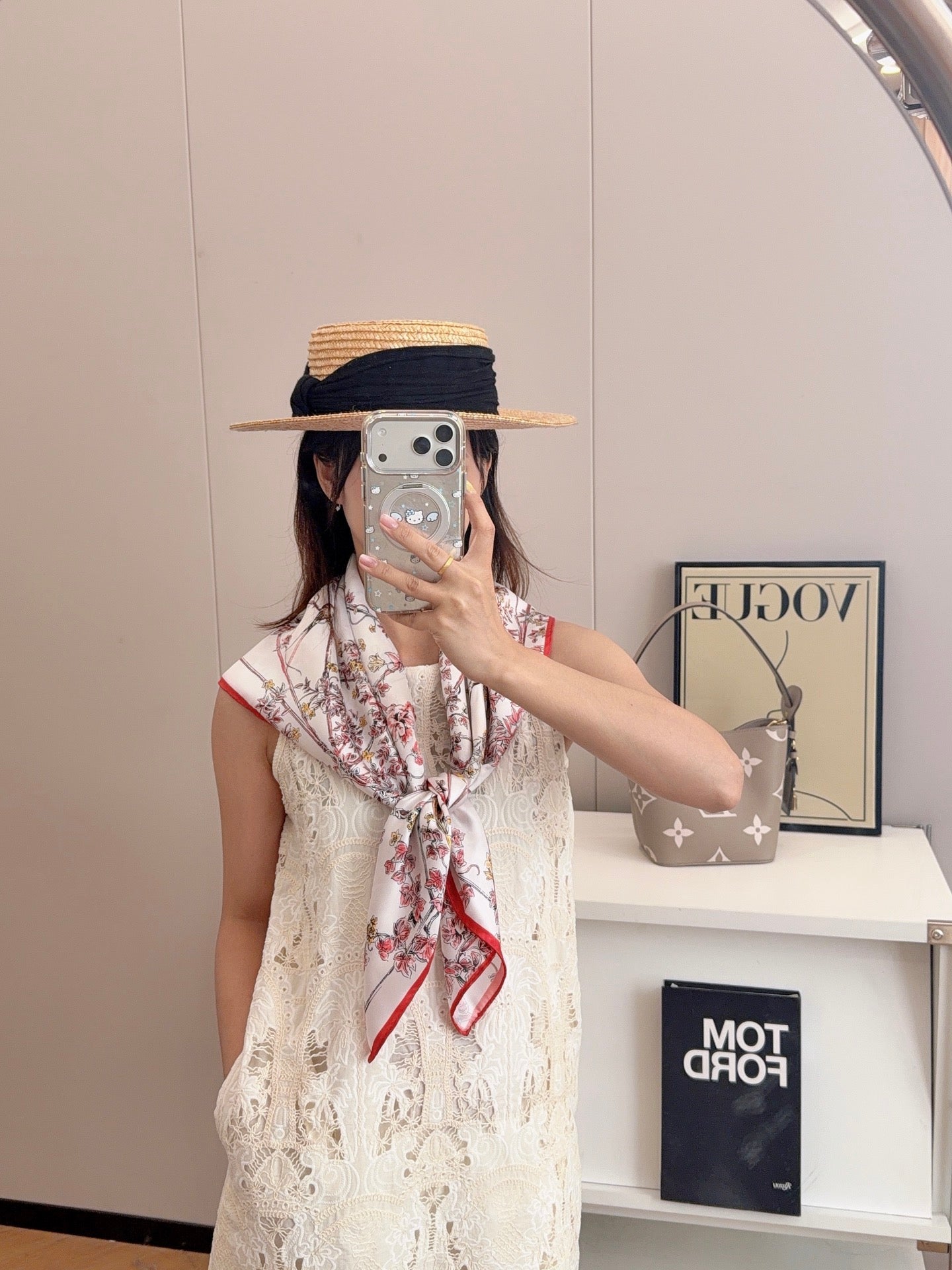 W1N36D19 Popular Silk Scarve