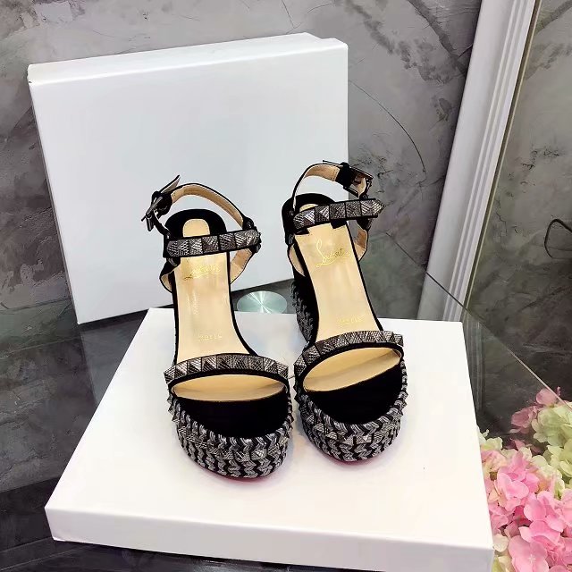 Z2ZA58 Popular leather High heels 12cm heel