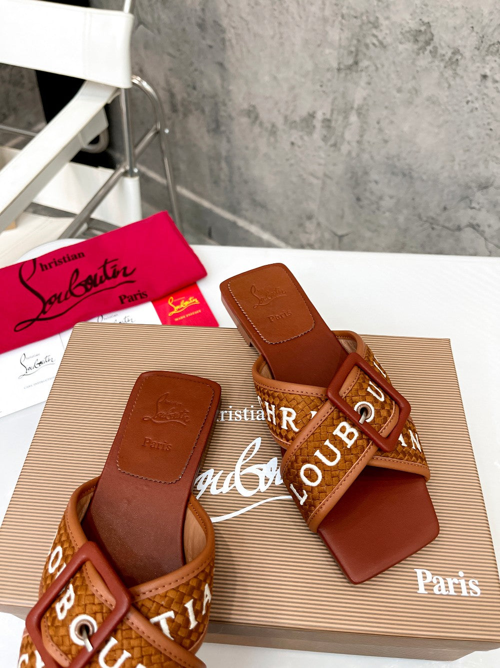 Z2ZA43 Popular leather Slippers